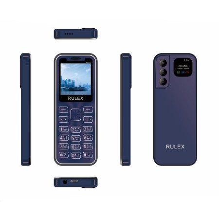 RULEX RM22 Dual SIM Mini Card Mobile Phone Purple