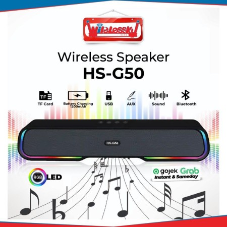 Wireless Speaker HS-G50 RGB LED BLUETOOTH