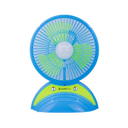 JY SUPER JY-6880 Rechargeable AC/DC Lithium Battery Multiple Modes Portable Table Fan With Light