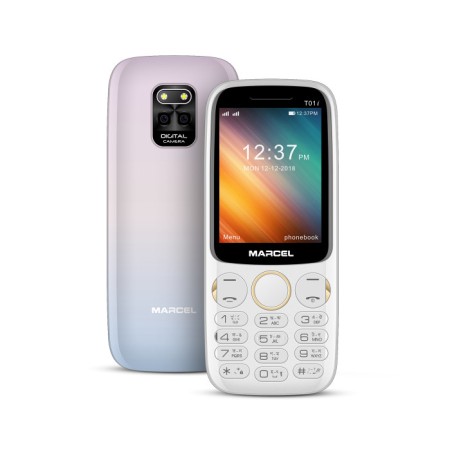 Marcel T01i Dual Sim Supported White Color Phone