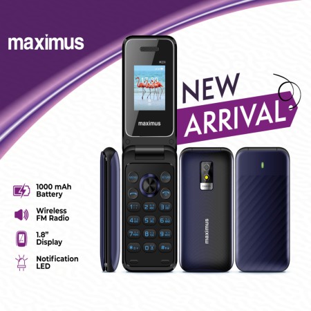 Maximus M23i Dual SIM Feature Phone Denim Blue color