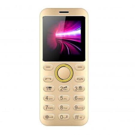 Bontel S1 Super Slim Mini Phone With Back Cover  Golden colour