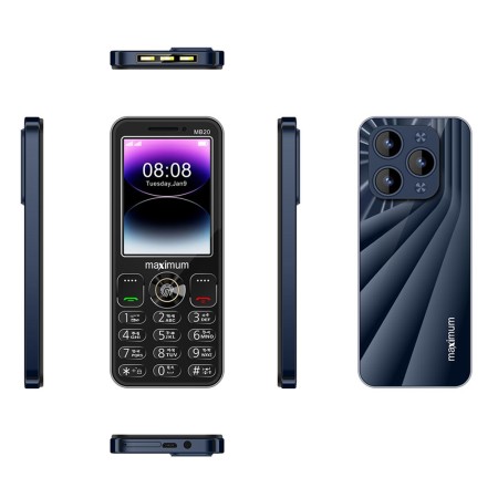 Maximum MB20 Pro Dual Sim Supported Black Color phone