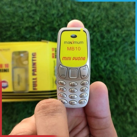 MB10 Mini Classic Card Phone 2 Sim -1 Years Warranty- Color:Gold