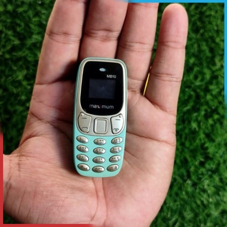 MB10 Mini Classic Card Phone 2 Sim -1 Years Warranty- Color:Green