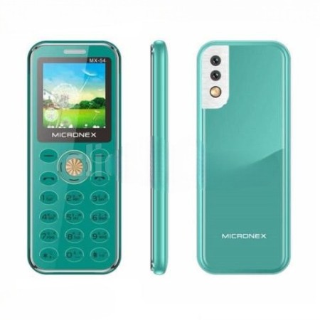 Micronex MX54 Dual-Sim Mini Mobile Green color