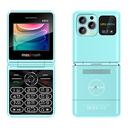 Maximum MB10 Diamond Folding Feature Phone - Sky Blue