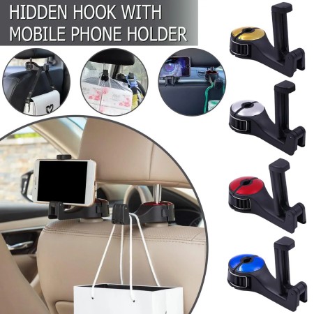 2 in 1 Car Headrest  Hook