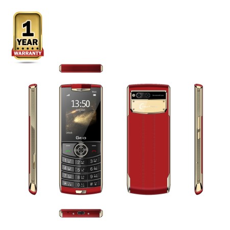 R-44 Smart Button Feature Phone Red Color