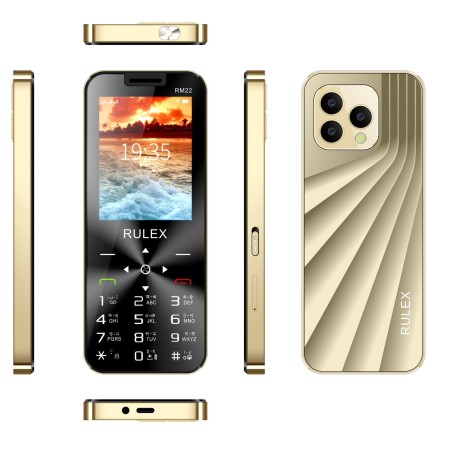 RULEX R22 Pro Max Feature Phone Gold Color