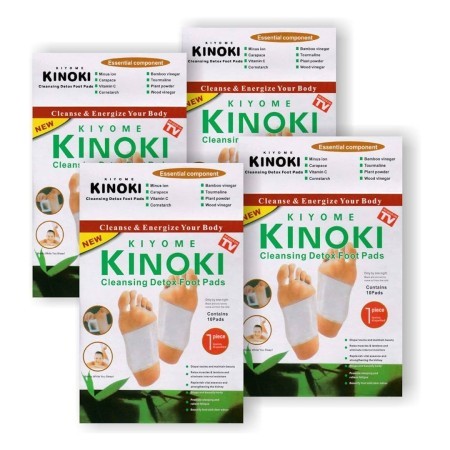 4 packet Kinoki Detox Foot Pads White (Original)