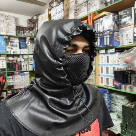 Waterproof PU leather face mask