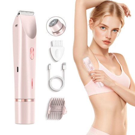 IPX7 Waterproof Double Headed Women's Mini Electric Bikini Shaver