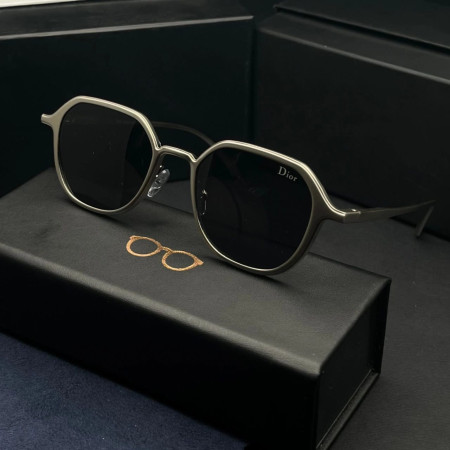 Dior Men Full Metal Polarized Sunglasses ( Silver)