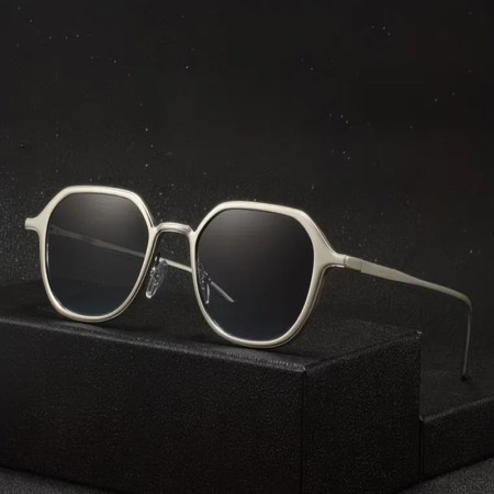 Men Full Metal  Sunglasses (Silver)