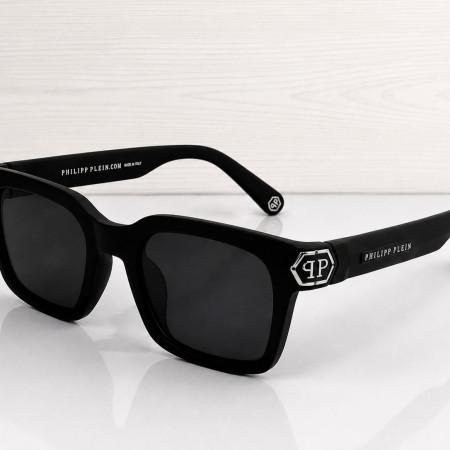 Phillip Plain 145 Eyewear Sunglass- Silver Black