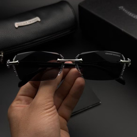 Chrome Hearts  Luxury Rimless Eyewear - Silver Black