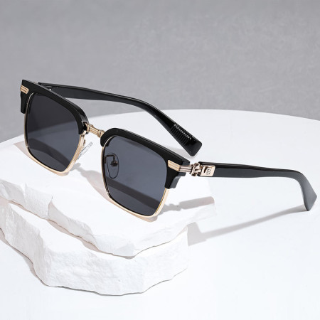 BALMAIN Premium Quality Stylish Sunglass | BLMN 33 A - Golden Black