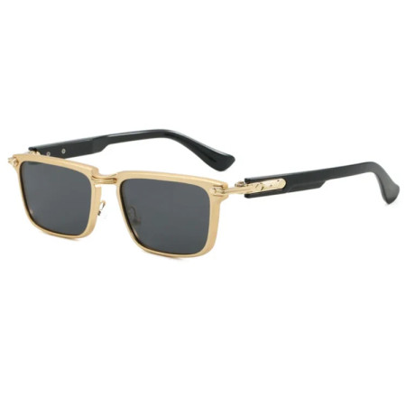 UV400 Lens Vintage Eyewear Sun Glasses For Men -Golden