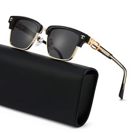 Chrome Heart  Premium quality Design Stylish Sunglass Golden Black