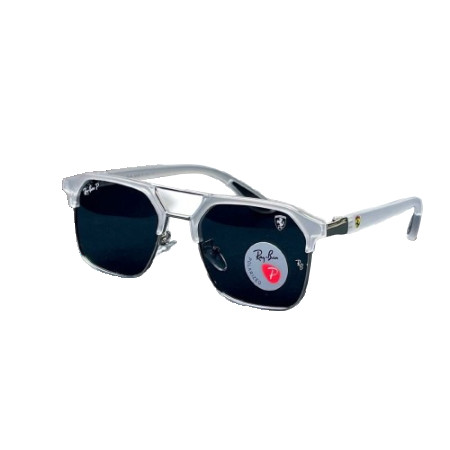 Premium Luxury Premium Unisex Aviators RB -WHITE BLACK