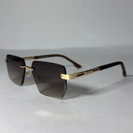 Dita Premium Quality  Rimless Sunglasses - Brown