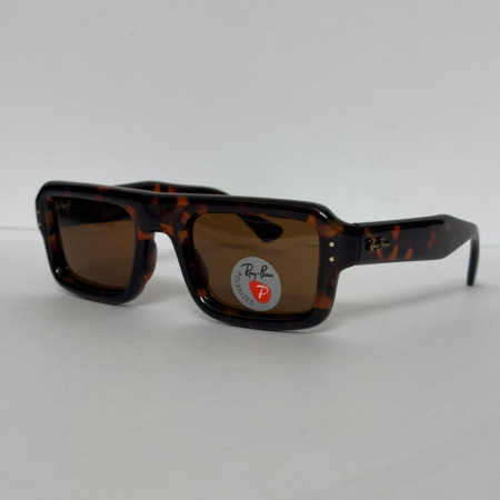 Ray-Ban Polarized Classic Bold Square Sunglasses -Tiger