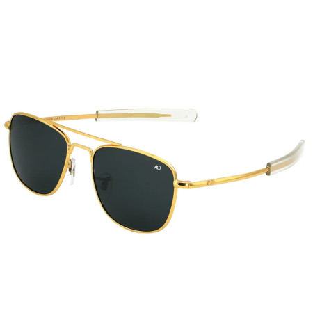 AO Aviator Golden Black Sunglasses